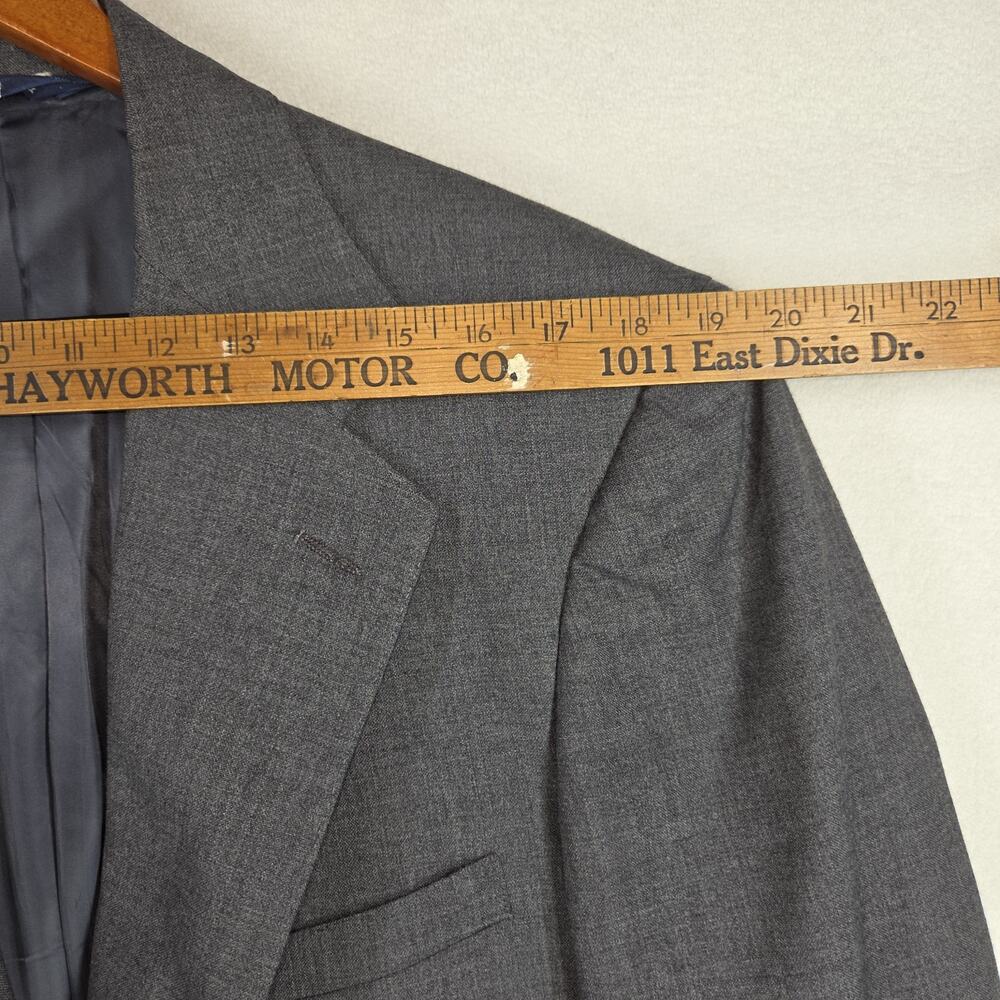 Vtg Polo Ralph Lauren Mens Blazer Coat Gray Business Casual Workwear y2k Attire - Picture 4 of 15